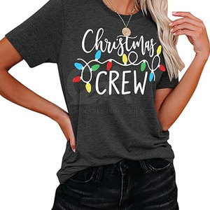 Custom <b>Christmas</b> Printed T-Shirt Featuring Santa <b>Artwork</b> And Soft Material For Festive Daily Outfits <b>Christmas</b> Printed T-Shirt - Product Image 2