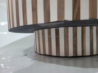 Table basse artisanale moderne en os incrusté, durable, personnalisable, design rond haut de gamme pour la décoration intérieure par Artisan Craft