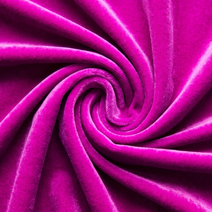 Medium Weight Purple Velvet Fabric 100% Polyester Woven Solid Plain Style 130 GSM Breathable Soft Luxurious Wedding Apparel - Product Image 5