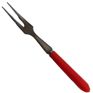 Elegante juego de cubiertos de tenedor para restaurante Hotel de acero inoxidable con mango de Color rojo Ideal cubiertos de mesa de comedor - Product Image 1