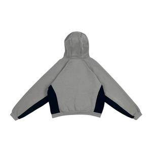 Survêtement Homme Léger en Polyester 100% GSM, Coupe Oversize, 2-en-1 avec Cordon de Serrage et Capuche, Motif Patchwork Uni, Style Urbain - Product Image 3
