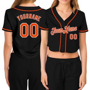 Lightweight Women Crop <b>Baseball</b> Jersey Sublimated Mesh Breathable Anti-Wrinkle Quick Dry Customizable High Quality Wholesale - Product Image 6