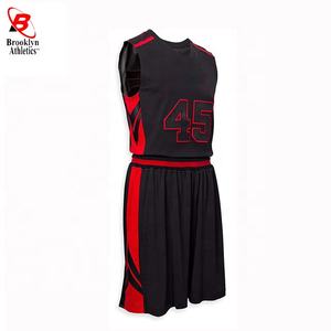 Vente directe d'usine en ligne d'uniformes de basket-ball respirants sublimés personnalisés pour adultes ensembles grande taille avec short et design - Product Image 3