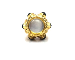 Indian Traditional Luxury Engagement <b>Ring</b> for Unisex 18K Gold Plated <b>Adjustable</b> Bollywood Style Ethnic Jewelry - Product Image 6