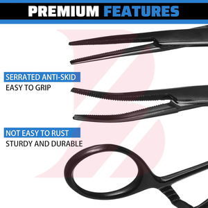 Pinzas Hemostáticas Curvas Antideslizantes y Duraderas de Alta Calidad, Instrumentos Quirúrgicos Reutilizables, Pinzas Kelly - Product Image 5