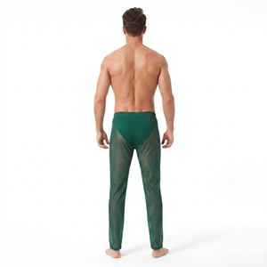 Leggings de Malla Transparente 100% Poliéster para Hombre, Pantalones Transparentes Ligeros de Secado Rápido para Verano, Ropa de Club Nocturno para Hombre, Pantalones Transparentes Sexys - Product Image 2