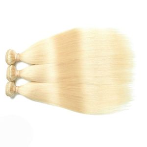 ผมต่อแบบเส้นเดียว ทำจากผมแท้สีบลอนด์ ยุโรป เกรดเวอร์จิ้น  แบบดับเบิ้ลดรอน  ฟอกสีแล้ว  แบบเป็นมัด - Product Image 2