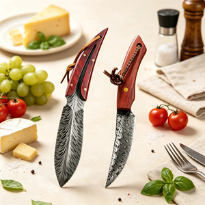Ensemble de couteaux de cuisine forgés à la main, 2 pièces, couteau à désosser, couteau de chef, couteau à steak, couteau à légumes, fruits, poisson, viande, couteaux professionnels - Product Image 6