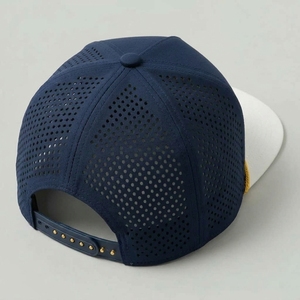 หมวกแก๊ปแบบ Snapback 5 ชิ้นส่วน แบบกำหนดเอง  ตัดด้วยเลเซอร์  ปีกแบน  ปักแบบเรียบ  รับผลิตแบบ OEM ODM  ขั้นต่ำในการสั่งซื้อน้อย - Product Image 6