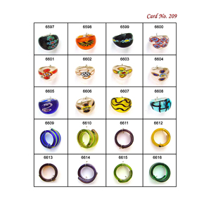 Perles en verre soufflé artisanal de luxe indiennes, mélange de couleurs, pour la fabrication de bracelets et de bagues, bijoux en vrac, prix d'usine, soldes de Noël - Product Image 1
