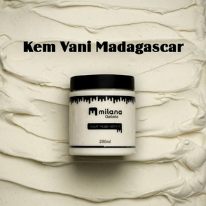 Gelato en gros, vanille, pot de 280 ml, boîte de crème glacée, emballage en sachet, ingrédients de qualité supérieure, usine au Vietnam, qualité italienne, approvisionnement - Product Image 1