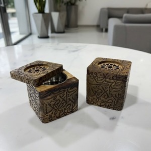 Luxury Arabic Resin Mabkhara with Sandalwood Design for <b>Oud</b> <b>Bakhoor</b> and Incense Rituals - Product Image 1