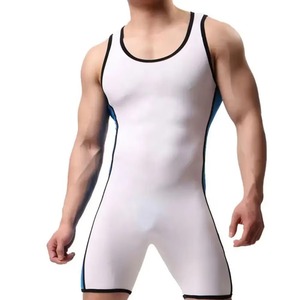 Wholesale Custom Design Sublimated Durable Breathable Lightweight Spandex/Polyester <b>Wrestling</b> <b>Singlets</b> for Men Weightlifting - Product Image 1