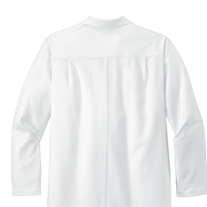 ชุดแพทย์ OEM สำหรับผู้ชาย เสื้อกาวน์แพทย์แขนยาวสำหรับห้องปฏิบัติการ และผู้จัดจำหน่ายเสื้อกาวน์แบบเรียบง่าย สวมใส่สบาย ทนทาน - Product Image 4