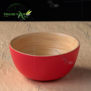 Ensemble de saladiers en bois écologiques jetables personnalisés OEM bambou naturel vietnamien pour la cuisine et les repas pour les fêtes - Product Image 1