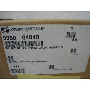 ชิ้นส่วนเชื่อมต่อ AMAT 0050-04040 ใหม่ 4 ชิ้น แบบวาล์วเดี่ยว 1:4 - อุปกรณ์และอะไหล่เซมิคอนดักเตอร์ระดับโลกที่เชื่อถือได้ - Product Image 1