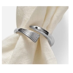 <b>Top</b> Trend Home Hotel <b>Table</b> <b>Decoration</b> Dinner Service Stylish Holder Handicrafts Silver Finishing Metal Napkin Ring - Product Image 4