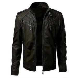 Blouson de motard unisexe en cuir de vachette de qualité supérieure, équipement de protection durable pour les motards, design personnalisé, style vintage. - Product Image 2