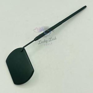 Dark Green Large <b>Rectangle</b> Eyelash Extensions <b>Mirror</b> Custom Logo Private Label Tool Stainless Steel Storage False Eyelashes - Product Image 3