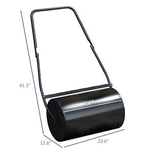 38L Heavy Duty Poly Lawn Roller U Handle <b>Garden</b> <b>Tool</b> <b>Set</b> for Plant Care Manual Push/Tow Roller Filled with Water or Sand - Product Image 3
