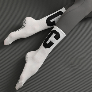 Custom Logo 100% Cotton Pilates Anti-slip Glue-free Sports <b>Long</b> Yoga <b>Socks</b> Customized Unisex Compression Sports <b>Socks</b> - Product Image 5