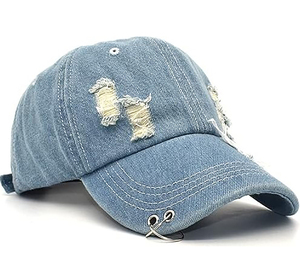 Gorra de Béisbol Unisex 100% Algodón, 6 Paneles, Estilo Desgastado, Ajustable, Color Sólido, para Adultos, de BD Garments - Product Image 4