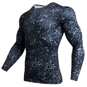 Nouvelle conception de rashguard pour homme à manches longues, respirant, anti-rides, séchage rapide, en Spandex/Nylon, personnalisable, durable et de haute qualité - Product Image 2