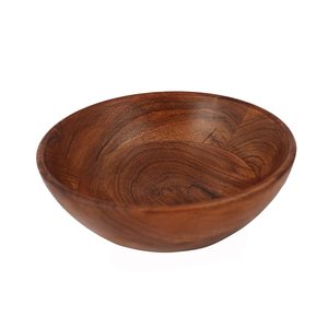 Cuenco de madera de Mango Natural para servir fruta, cuenco para servir ensalada, venta al por mayor - Product Image 5