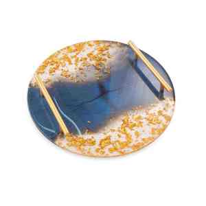 Premium Handmade Resin Table Tray With Contemporary Design For Living Room And <b>Kitchen</b> Decoration Purposes - Product Image 6