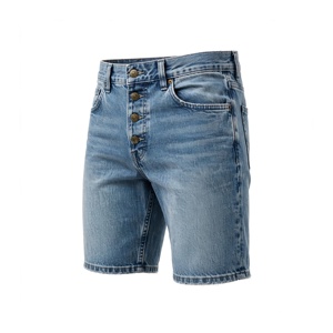 Pantalones Cortos Bermuda de Pana para Hombre, de Cintura Alta, Color Liso, con Cremallera, Estilo Casual, Tallas Grandes, Transpirables, de Algodón Tejido, Estilo Lavado - Product Image 3