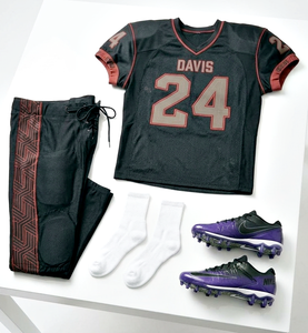 Custom Team name Soccer Football Uniform in Custom Color Breathable American Football Uniform Set Hot Selling at Wholesale - Product Image 1