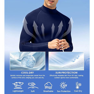 Long Sleeve Football <b>Compression</b> <b>Shirt</b> Stretchable Under Jersey <b>For</b> Cold Weather Training And Outdoor Sports Activity - Product Image 3