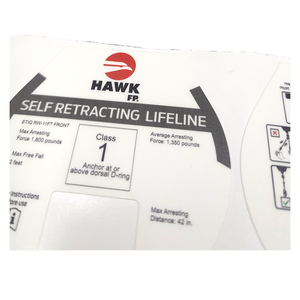 Autocollants d'étiquette imperméable autocollants de sécurité autocollant d'étiquette adhésive partielle pour l'emballage - Product Image 2