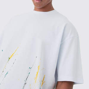 เสื้อยืดผู้ชายไซส์ใหญ่ รุ่นใหม่สำหรับฤดูร้อน ผ้าฝ้าย 100% เสื้อยืดโอเวอร์ไซส์สีพื้น เสื้อยืดคอกลมแขนสั้นลำลองสำหรับผู้ชาย - Product Image 4