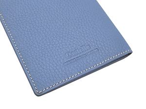 Funda de pasaporte delgada de cuero suave italiano Castello altamente recomendada, billetera de viaje con cierre abierto en varios colores - Product Image 4