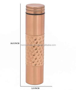 Botella de agua de cobre Premium con juego de vidrio Hecho a mano A prueba de fugas Oficina Hogar Drinkware Calidad de exportación - Product Image 3