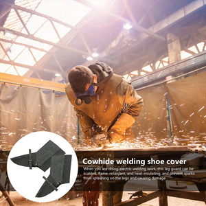 Guêtres de soudeur en cuir de vachette pleine fleur sur mesure, résistantes à l'abrasion, imperméables, protection de niveau élevé, pour la lutte contre les incendies - Product Image 6