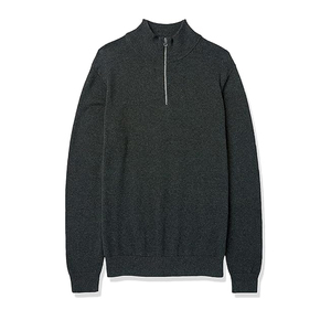 Men's Women's Oversized Streetwear Half Zip Sweatshirt Mock Neck Plain Cotton Custom Logo Top - Product Image 5