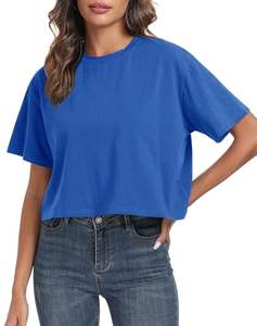 Camiseta de Algodón Transpirable, Moderna y Fácil de Combinar, Esencial para el Armario de Mujer, Ligera, Cómoda y Elegante, Ideal con Cualquier Prenda - Product Image 5