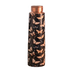 Botella de Agua de Cobre Más Vendida con Diseño Floral, Portátil, para Viajes, Incluye Tapas - Product Image 2