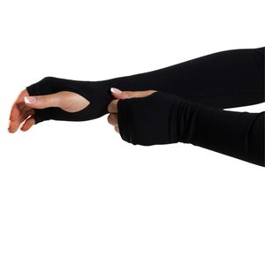 Women's Black Full Zip Training <b>Jacket</b> with Thumb Holes Long Sleeve Breathable Stretch <b>Workout</b> Gym Running Activewear <b>Jacket</b> - Product Image 3