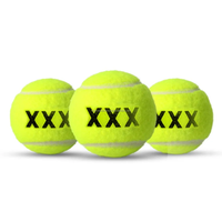 Balle de tennis de pelouse promotionnelle de marque personnalisée en caoutchouc durable pour l'entraînement sportif et le divertissement