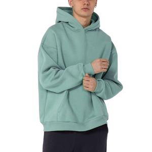 Sweat-shirts et sweats à capuche pour hommes en coton lourd de qualité supérieure, motif couronne noir, impression en relief surdimensionnée - Product Image 1