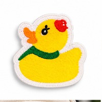 Écussons personnalisés avec logo de canard, badges décoratifs à coudre pour vêtements, habits, accessoires et sacs