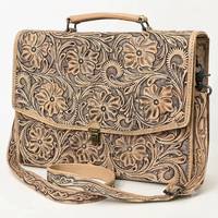 Sac pour ordinateur portable 15 pouces en cuir véritable fait main, gravé à la main, motif géométrique, imperméable, avec logo perlé, tendance, pour usage quotidien et professionnel
