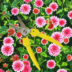 Lightweight 7.5" Multi-Purpose Garden <b>Secateurs</b>-Anti-Rust Stainless Steel Plastic Handle Industrial/DIY Grade Flower Rose - Product Image 4