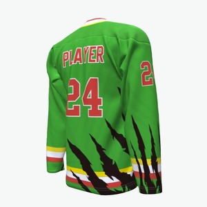 Maillot de hockey sur glace personnalisé, unique et abordable, couleur unie, design à lacets, 100 % polyester, impression par sublimation numérique, séchage rapide - Product Image 6
