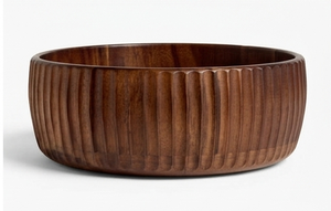 Luxury Solid <b>Wood</b> Handcrafted Eco-Friendly Durable Bowl for Serving and Dining with Food Grade Lacquer Coating - Product Image 4