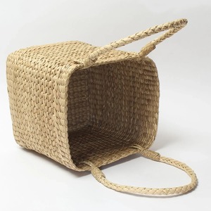 Set of 3 <b>square</b> seagrass <b>baskets</b> with handles Handmade Storage <b>Basket</b> Wholesale eco-friendly Made in Viet Nam - Product Image 3