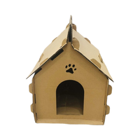 Großhandel Wellpappe Cat Scratcher House Karton Tragbares Katzen haus für Katzen unterhaltung und Unterstand aus Vietnam